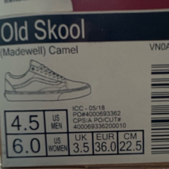 Vans X Madewell Lace Up Camel Sneakers - Picture 7 of 11